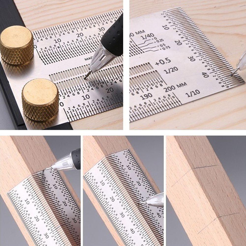 POPULAR Populer Penggaris Skala Efisien Alat Ukur Presisi Tinggi T-Type Hole Ruler