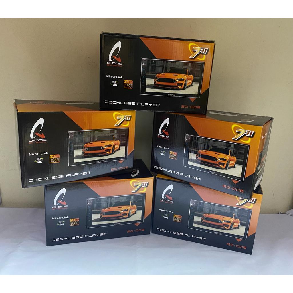 DOUBLE DIN DECKLESS Q-ONE SQ-008 7 INCH Barang Bagus Harga Murah TOP