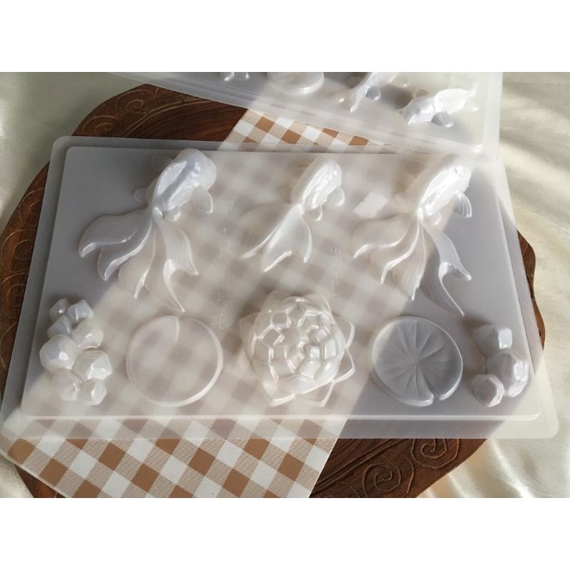 cetakan puding imlek cetakan ikan mas imlek