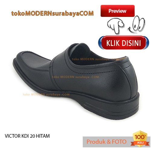 VICTOR KDI 20 Sepatu pria pantofel slip on kulit