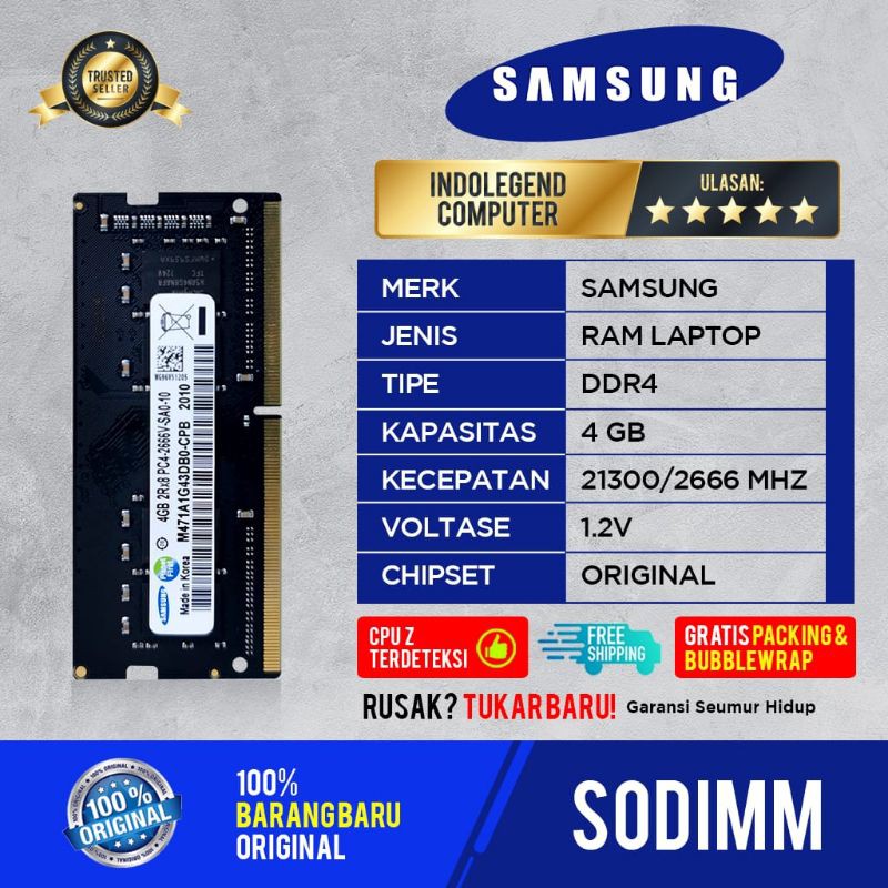 SAMSUNG SODIM DDR4 4GB PC2666