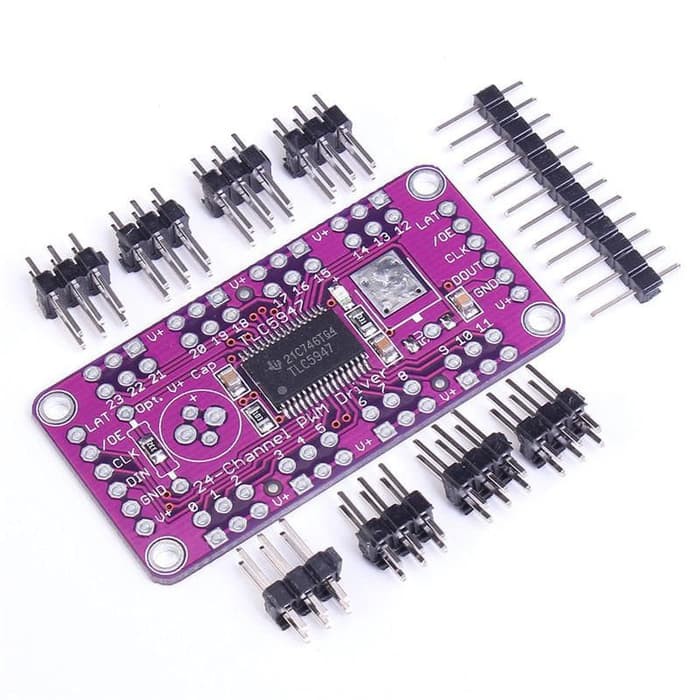 TLC5947 12-Bit 24 Channel PWM Driver LED Module Internal Oscillator