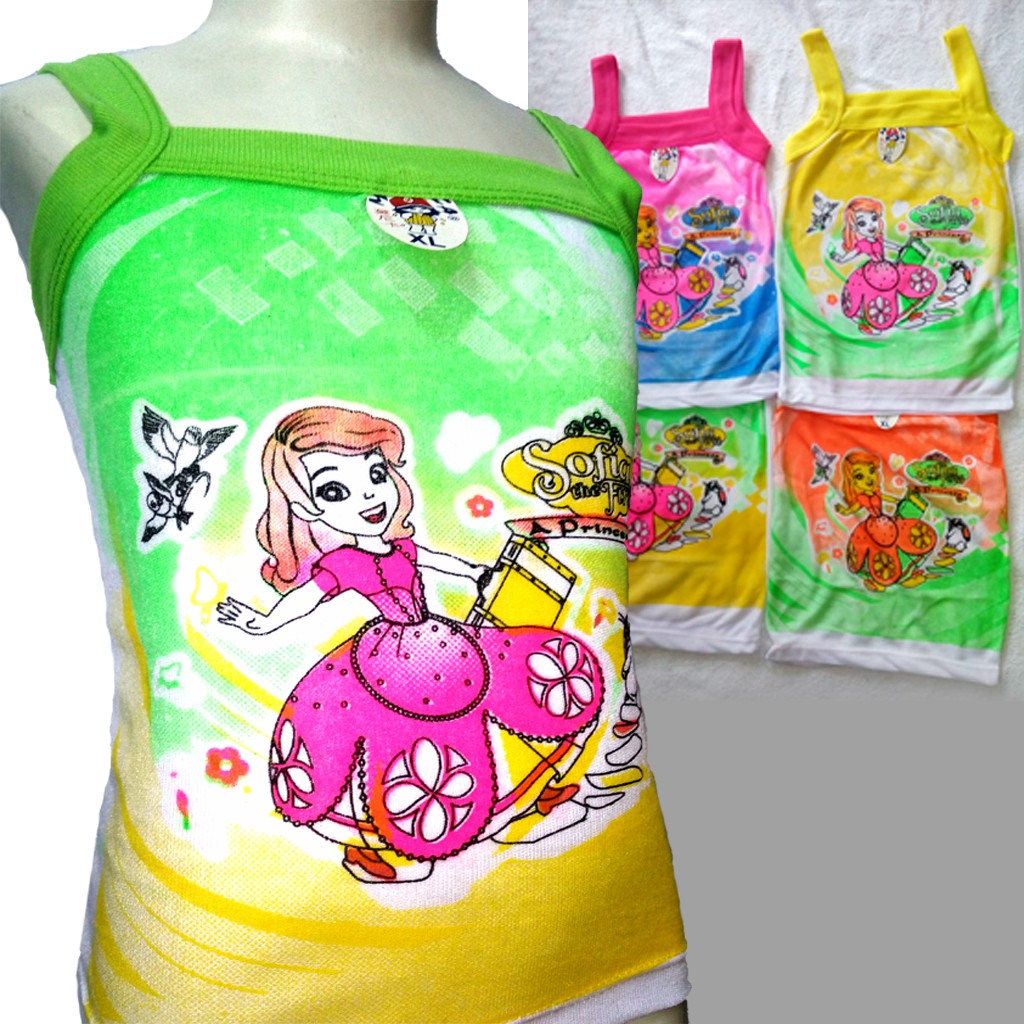 KAOS DALAM ANAK CEWEK MOTIF PRINCESS SOFIA