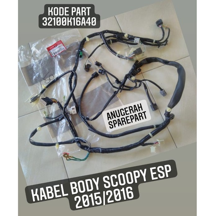 Kabel body bodi Honda Scoopy eSP iSS 2015 2016 ORI 32100K16A40