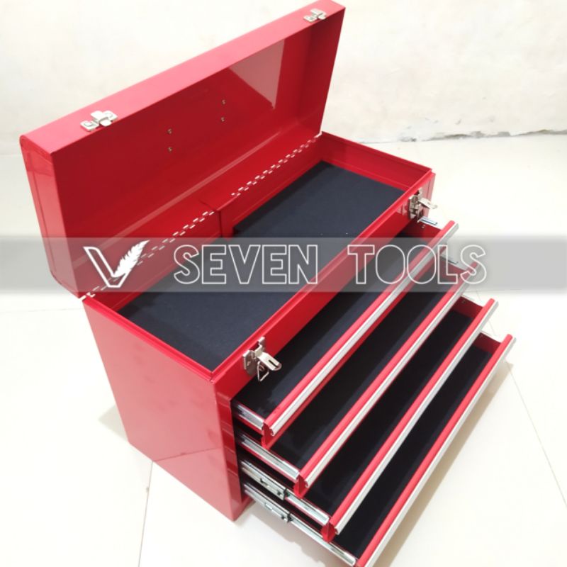 Tool box besi 5 susun Drawer Portable Tool Japan tepat penyimpanan pertukangan bengkel