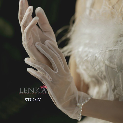 [READY STOCK] AKSESORIS PENGANTIN WANITA BRIDAL GLOVES PESTA WEDDING STS017