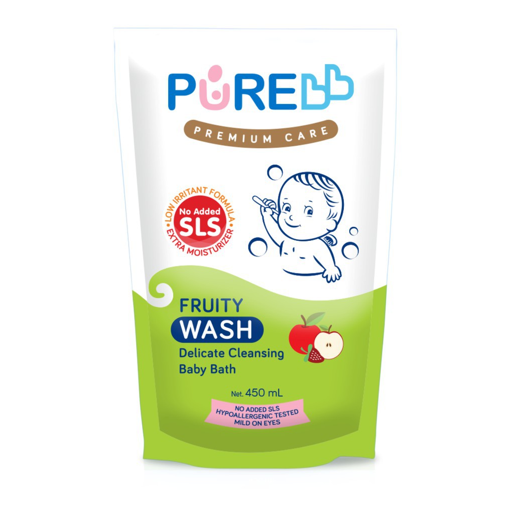 Pure BB Fruity Wash Baby Bath Refill [450 mL]  / Freshy Wash Baby Bath Refill [450 mL]