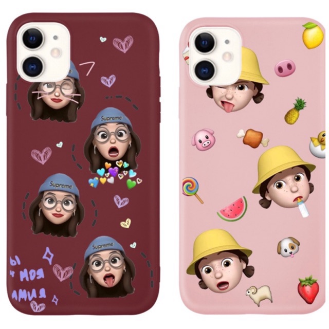 MEMOJI GIRL CASE FOR IPHONE 11 X 6 7 8 PRO MAX PLUS