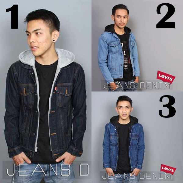 jaket hoodie levis