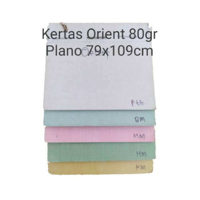 Kertas Orient Tipis 80gr Plano 79x109cm