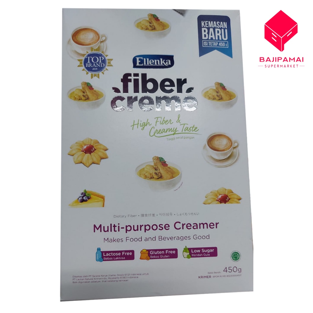 

ELLENKA FIBER CREME 450GR / BAJI PAMAI