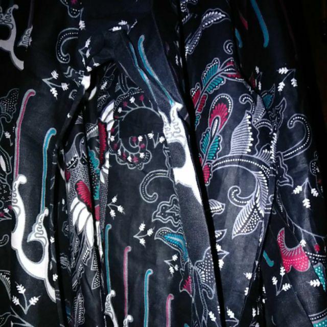 Batik Couple Keluarga Sania Ruffle Ori Ndoro Jowi Dnt Motif Singa Silver Sarimbit