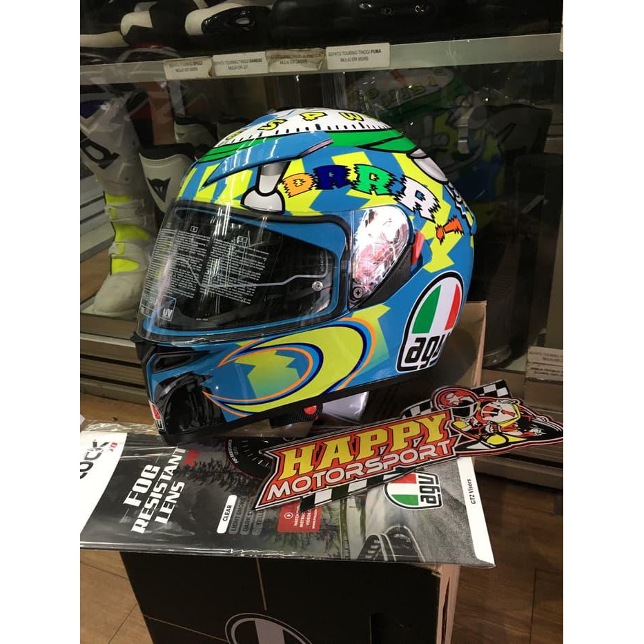 SALE HELM AGV K3SV FULLFACE DUAL VISOR WAKE UP XL ORIGINAL + PINLOCK