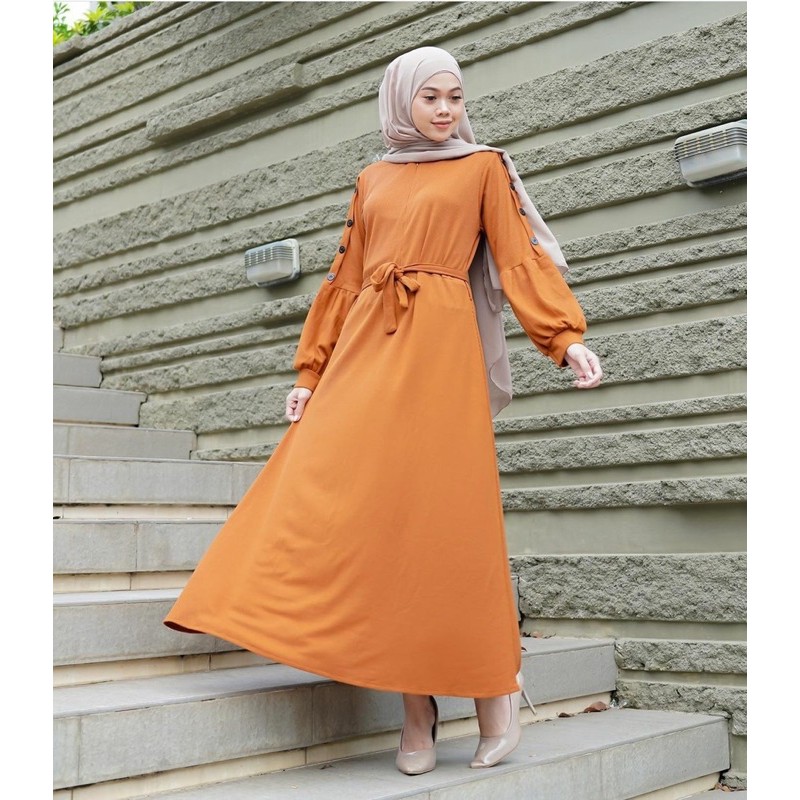 (MGA) GAMIS GERRA DAILY BUSUI DRESS WANITA MOSCREPE PREMIUM