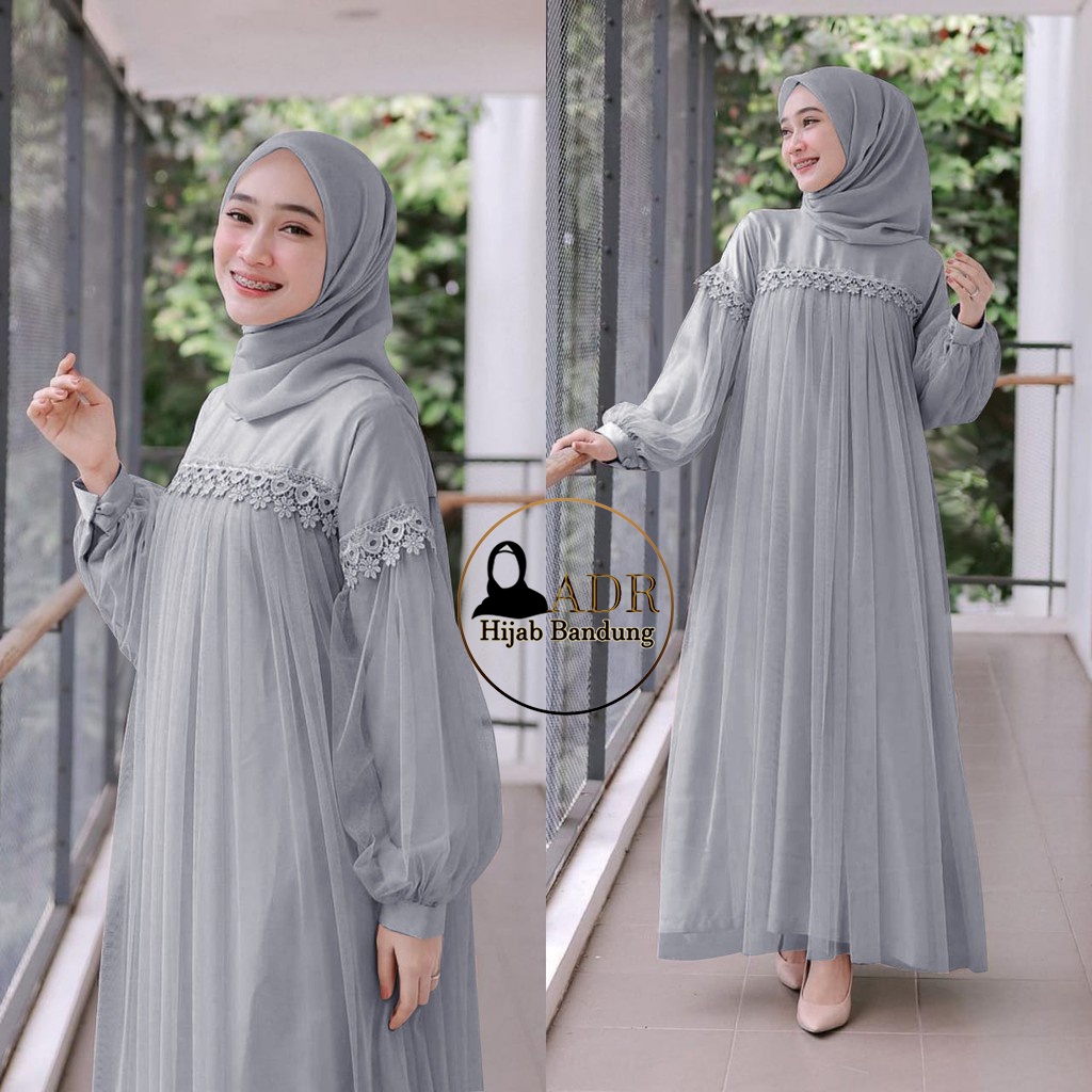 Jual Gamis Abu Harga Terbaik Dress Muslim Fashion Muslim Desember 2021 Shopee Indonesia