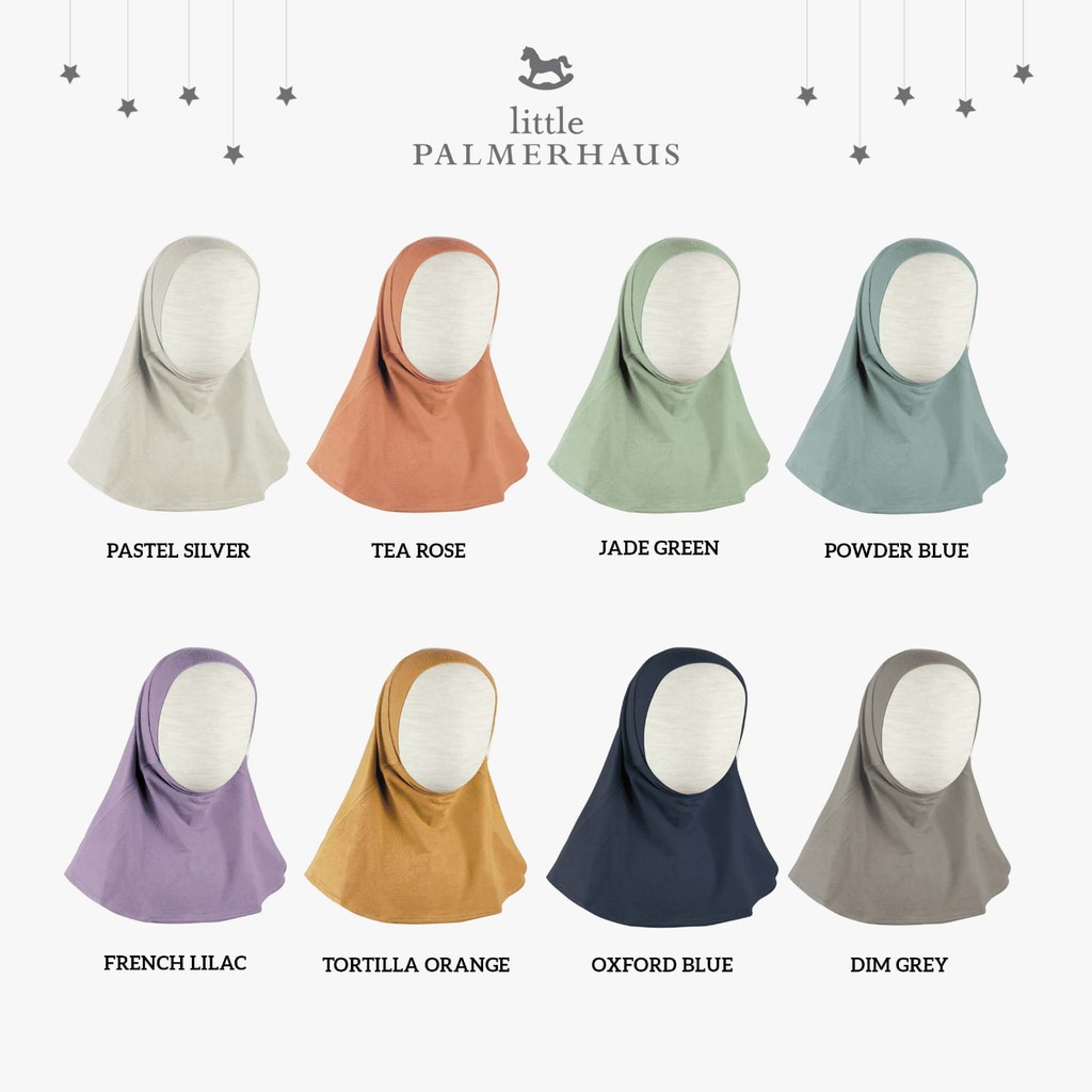 Little Palmerhaus Instant Hijab 0-8 Tahun Organic Cotton Bamboo CBKS/SO