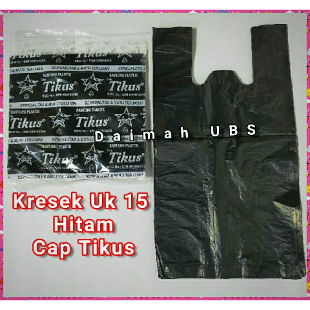 

Kresek Tikus Hitam Kecil Uk 15, Kantong Kresek Kecil Tikus Hitam uk 15.