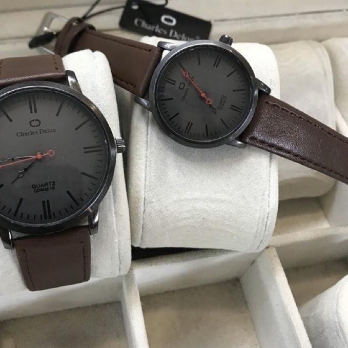 ✸ JAM COUPLE CHARLES DELON ORIGINAL ANTI AIR SUDAH COUPLE ➭