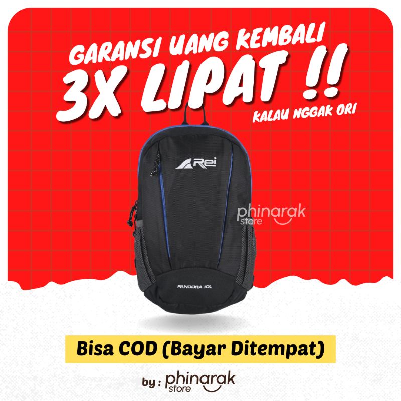 Tas Ransel Rei Pandora 10L Daypack Outdoor Pria Wanita Original Ori