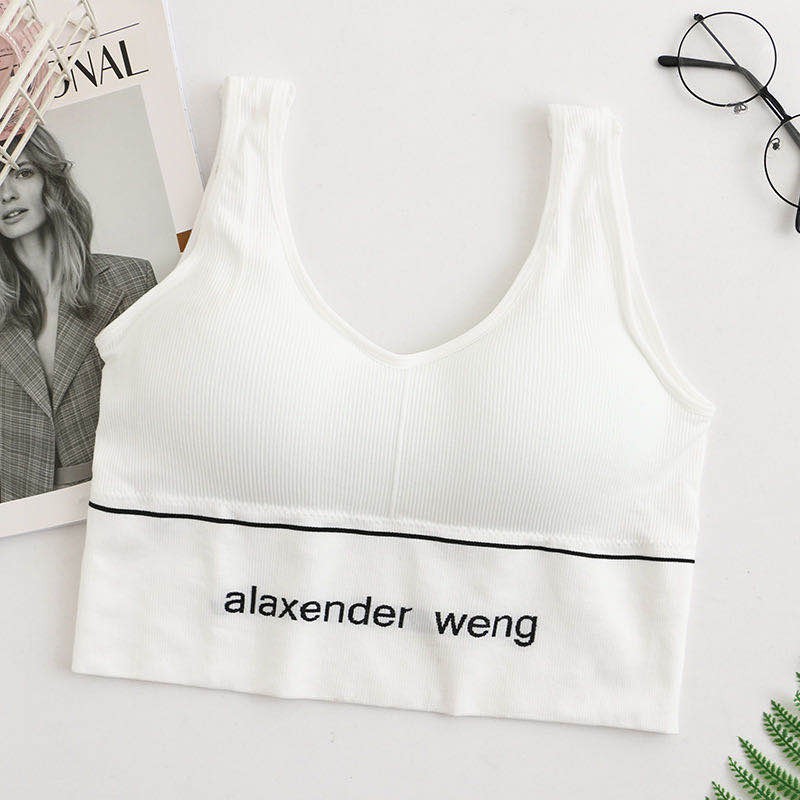 HOHO_HWANG (B-51) SPORT BRA GYM BRA OLAHRAGA PUSH UP WANITA TANPA KAWAT  SEXY IMPORT-B-51 putih