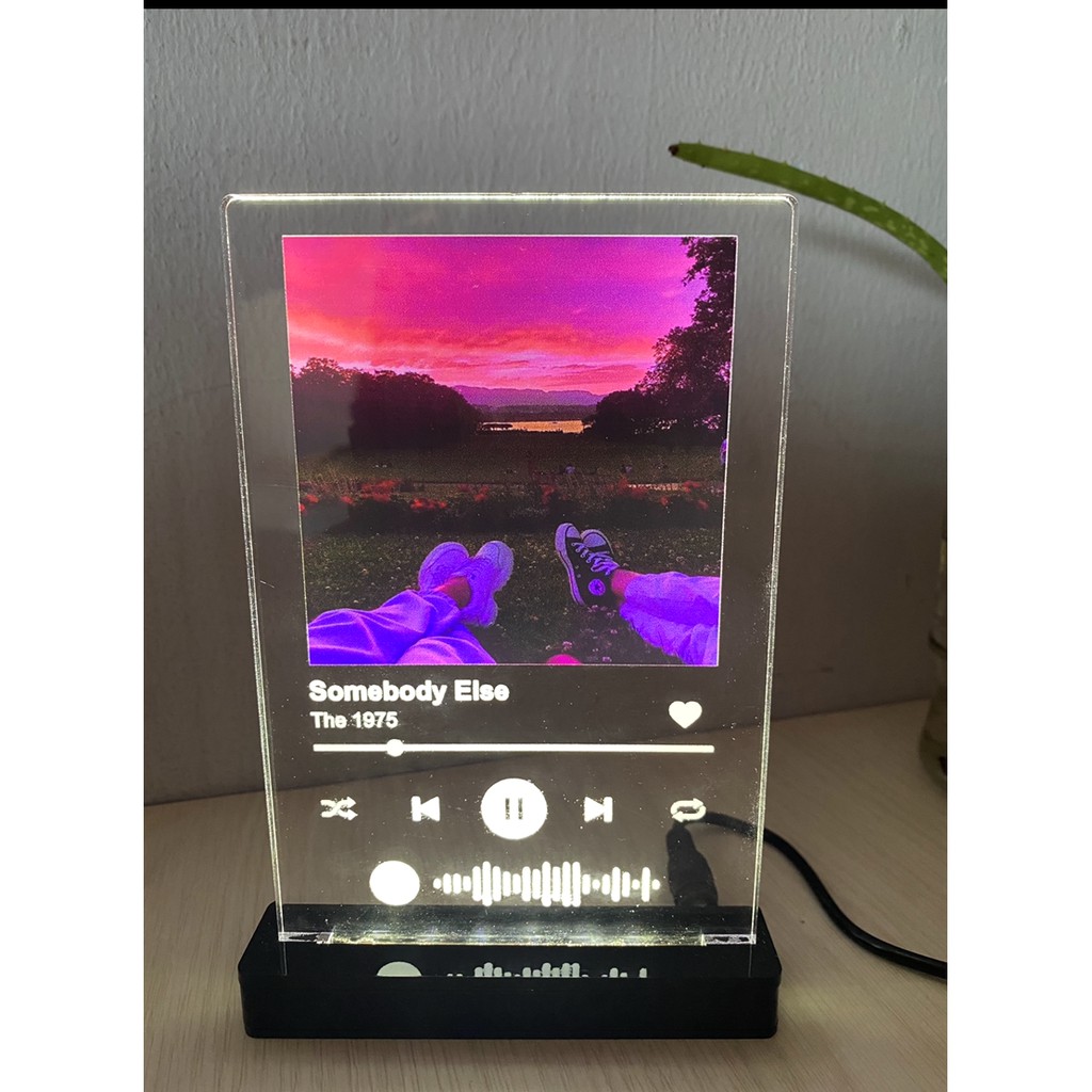 DISC% Spotify album akrilik LED custom