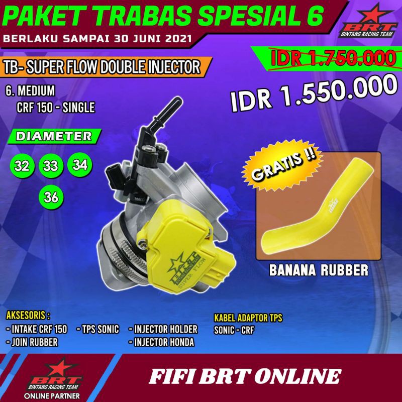 PAKET TB BRT CRF 150 MEDIUM SINGLE INJECTOR