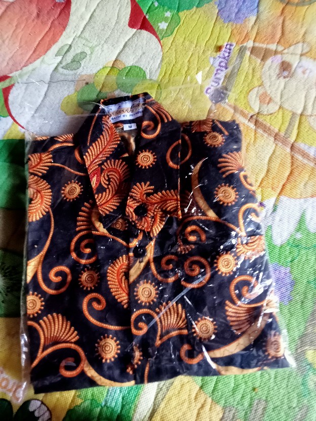 Couple Batik Ayah Anak Motif Sogan Salju Size Anak Terlengkap || Kemeja Lengan Panjang