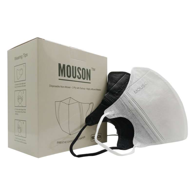 Masker Duckbill Mouson Non Medis 3ply Isi 50 Pcs