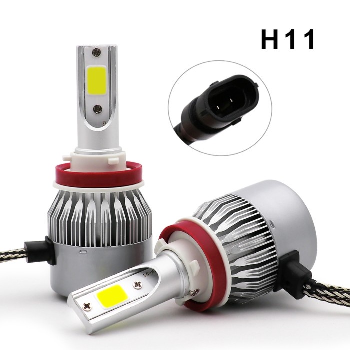 TIFAKA - LAMPU LED MOBIL HEADLIGHT 1 PCS LAMPU UTAMA C6 H4 H11 H1 H7 9005 HB436W 3800L 6000K