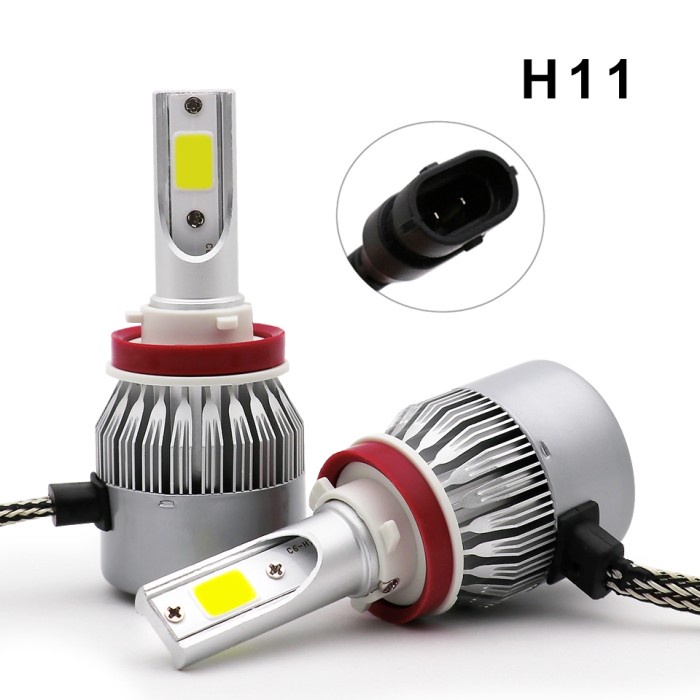 LED HEADLIGHT C6 36WATT H11 / LED H4 ULTRA BRIGHT DIM - 1SET