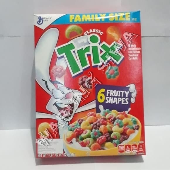 

Cereal general mills trix classic 6 fruit shapes 481 gram