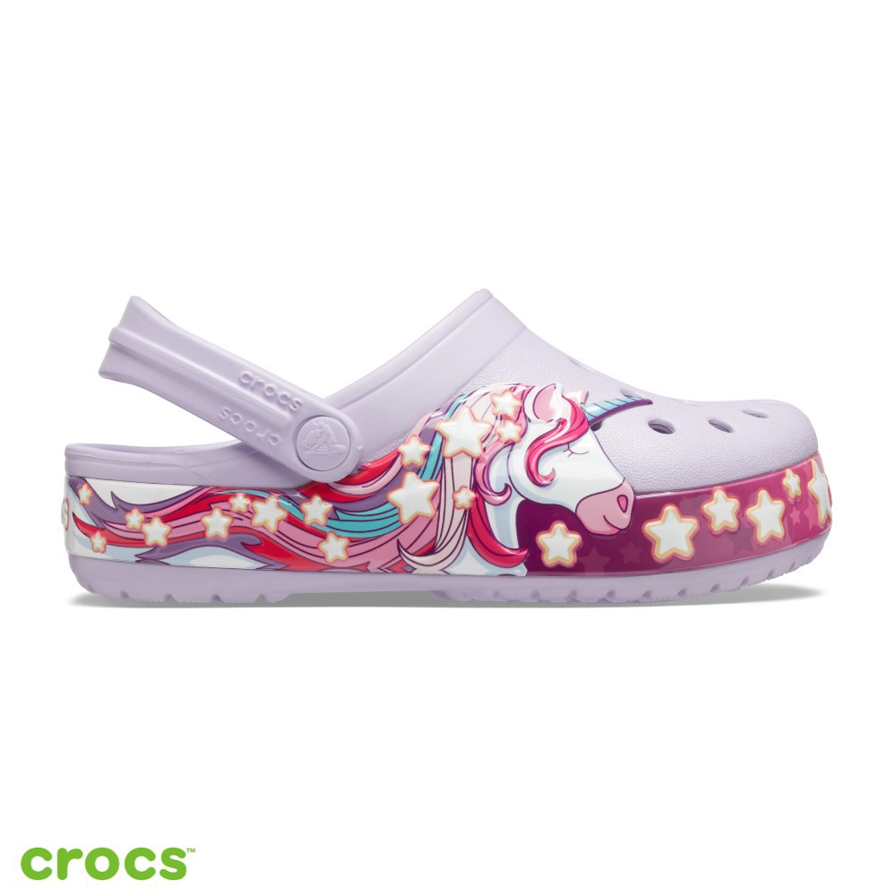 Crocs Unicorn LED LAMPU Sandal Anak Perempuan Cewek Original Crocs