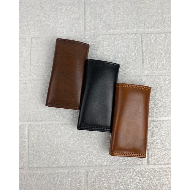 DOMPET KUNCI STNK LIPAT 3 BAHAN KILAP DOMPET STNK MOBIL KULIT SINTETIS DOMPET KUNCI MOTOR LIPAT LOGO GANTUNGAN KUNCI STNK