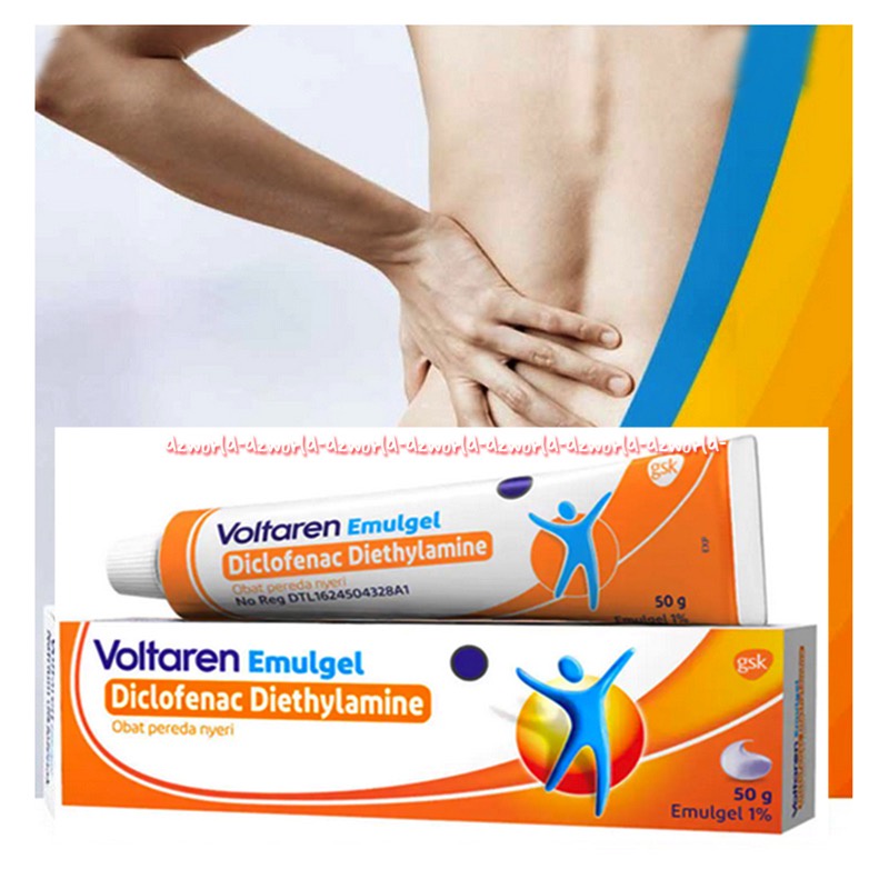 Voltaren 50gr Emulgel Disclofenac Diethylamine Gel Salep Otot Untuk Nyeri Sendi Foltaren