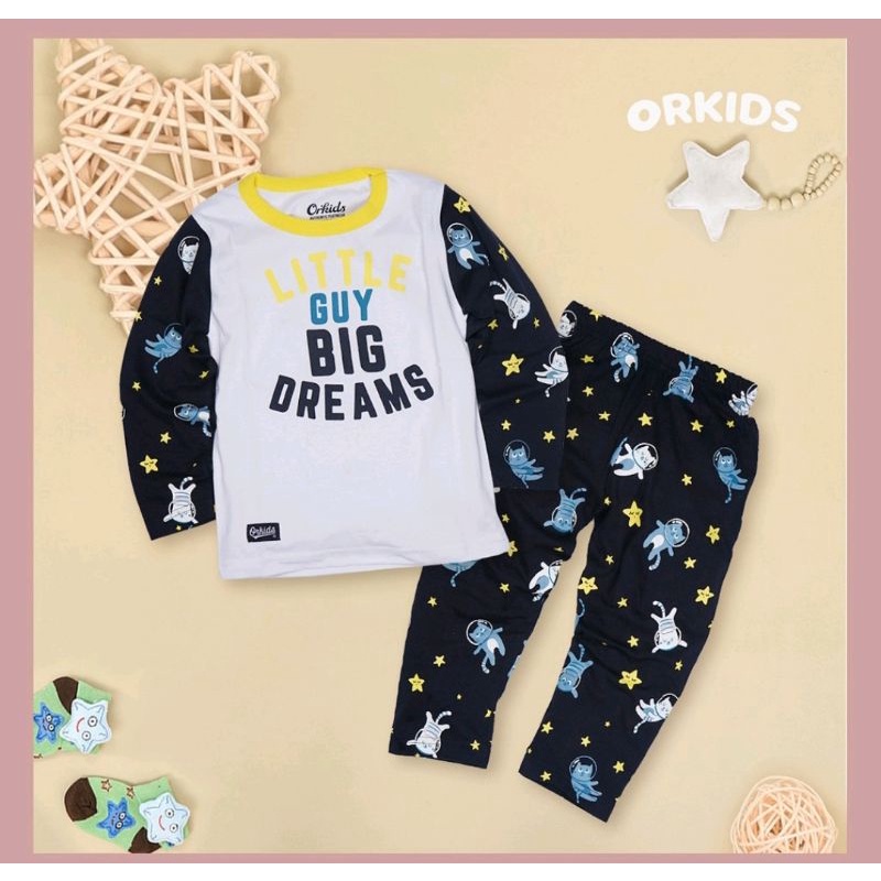 Promo Panjamas anak Orkids Setelan Kaos Anak Orkids Baju Anak Lengan Panjang