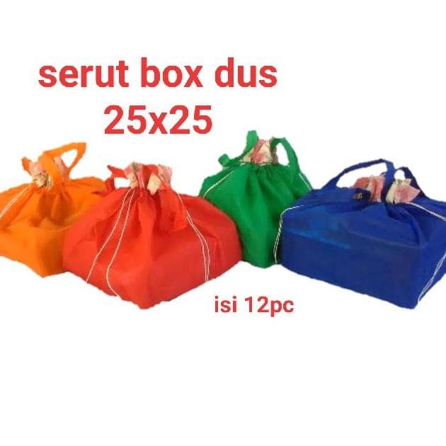 

✨ BISA COD ✨ Dijual tas serut 25x25 box kue spunbond Berkualitas