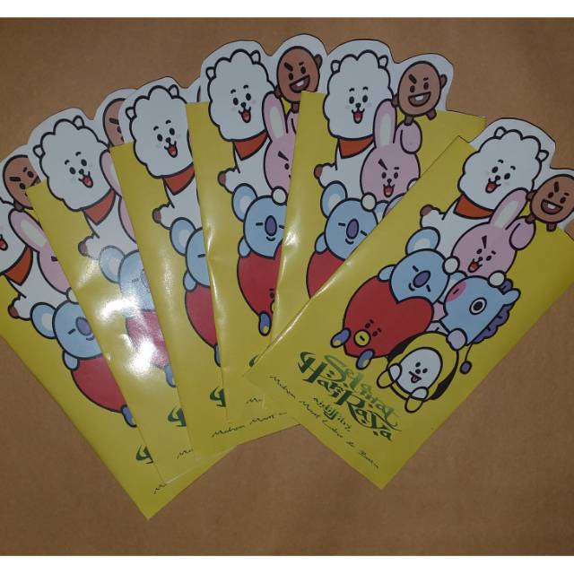 

AMPLOP LEBARAN IDUL FITRI BT21 BTS KPOP