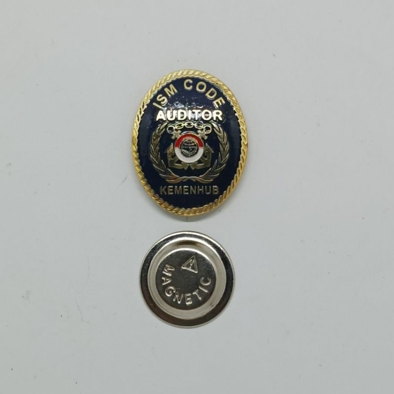 Pin Auditor / Pin Auditor Magnet / Pin Auditor Kemenhub / Pin Auditor Perhubungan Laut / Atribut PDH