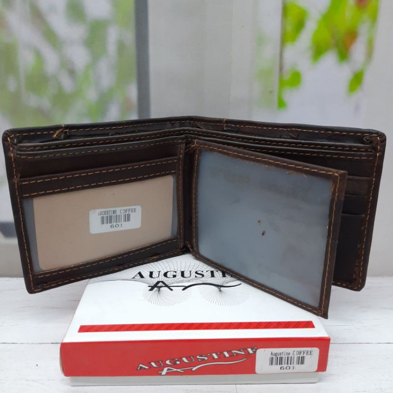 Dompet Kulit Augustine Variasi A601. Dompet Kulit asli. Dompet kulit lipat pendek.