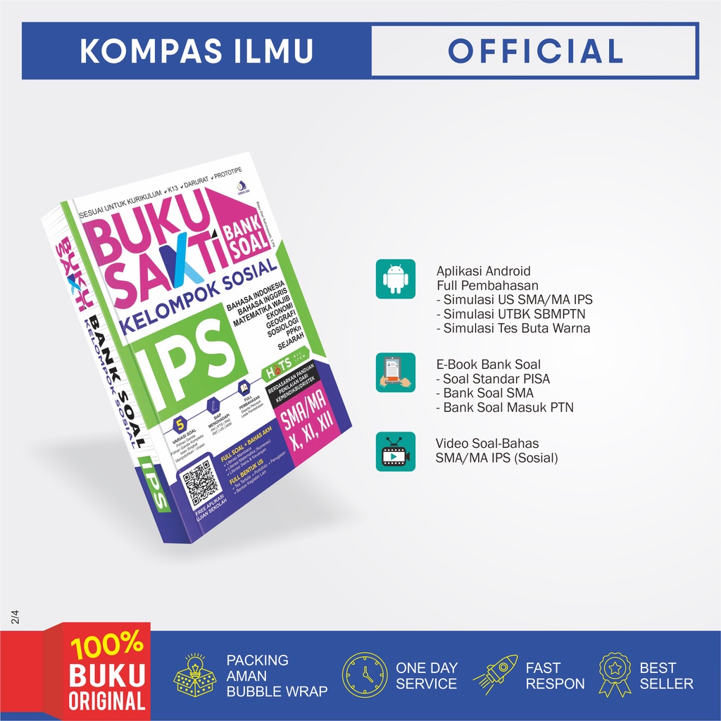 Buku Kurikulum Merdeka Buku Sakti Bank Soal Fisika Matematika Kimia Biologi KELOMPOK MIPA / IPS SMA / MA Kelas X, XI, XII Kurmer