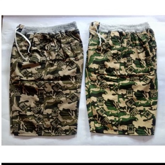 Celana kolor pendek army chino pria