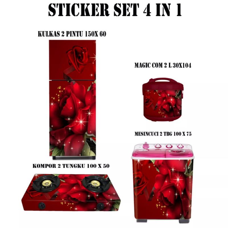 

Stiker motif Mawar Merah M7077