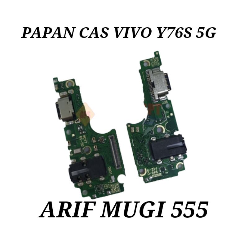 FLEXIBLE BOARD PAPAN CAS KONEKTOR CONEKTOR CHARGER VIVO Y76S 5G PLUG IN MIC ORIGINAL