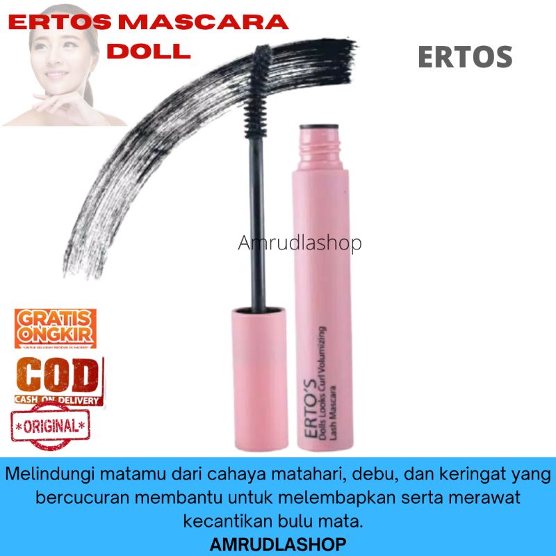 Ertos Mascara Doll ORIGINAL BPOM - Ertos Maskara Merawat Kecantikan Mata