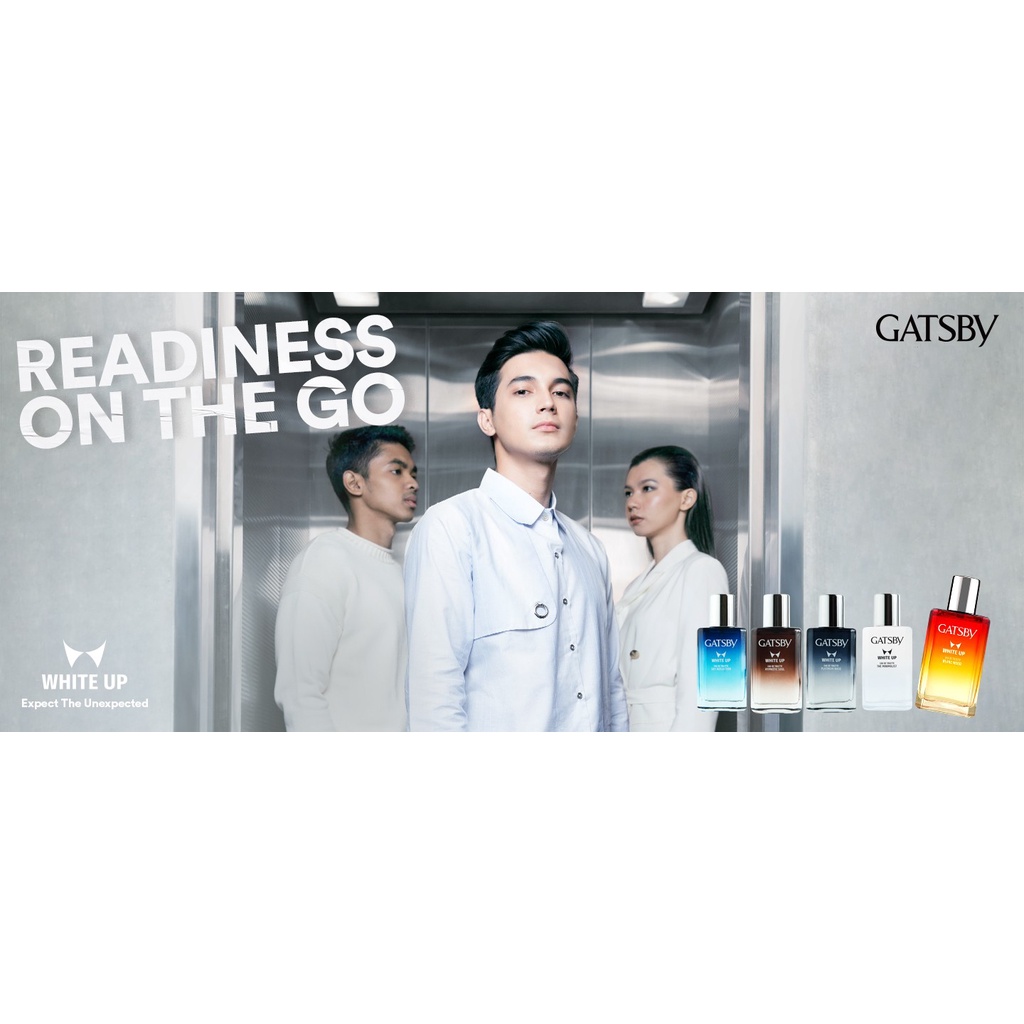 ❤ jselectiv ❤ GATSBY Eau de Toilette WHITE UP Series | Parfum Pria Kemasan Kaca GATSBY