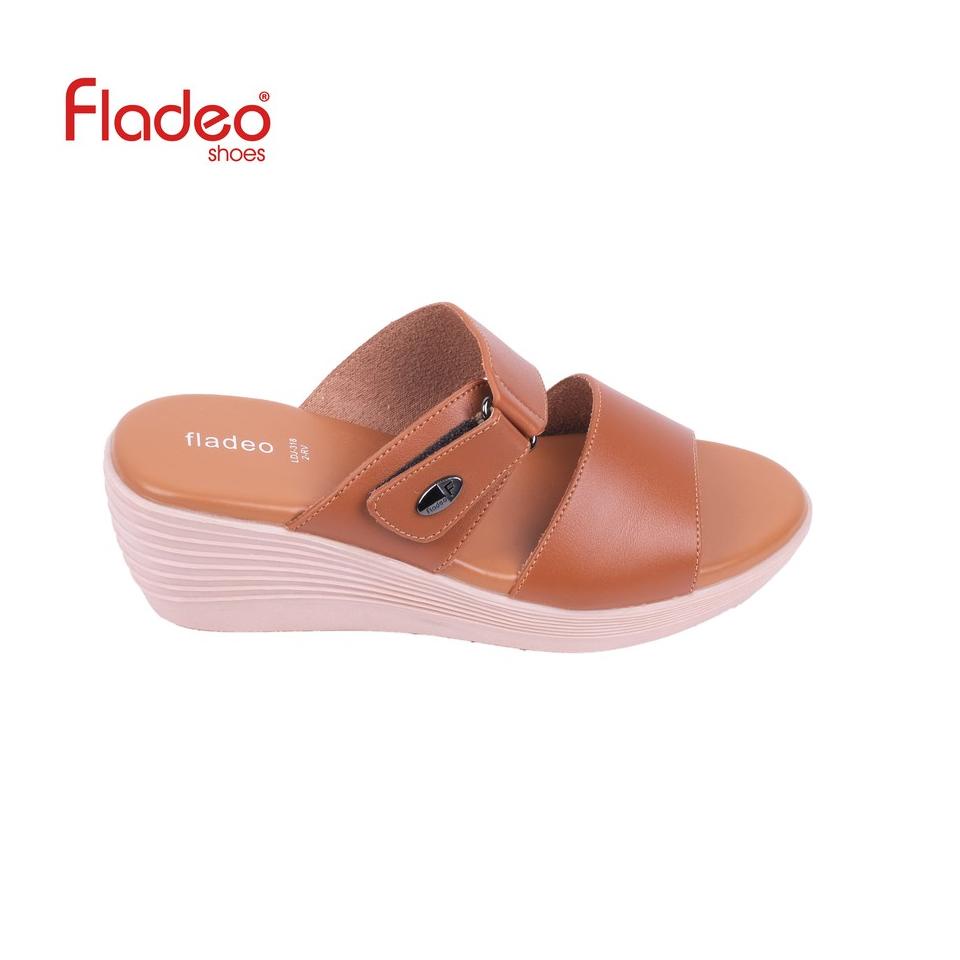 C1D5 Fladeo D21/LDJ318-2RV/Sandal Wedges Wanita [ Wedges Sandals ] A7Z