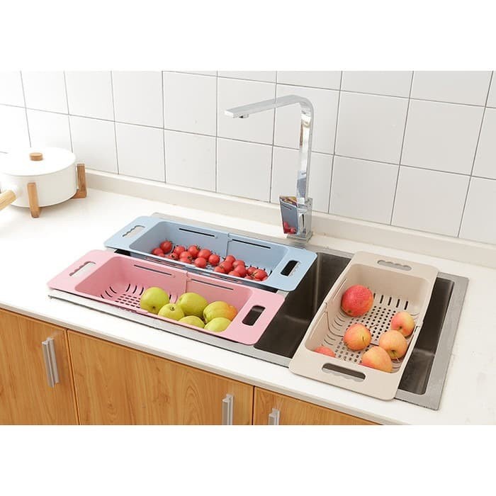 BAROKAH GAMIS MAGIC WASHER SINK RACK 2 IN 1 RAK KERANJANG PORTABLE GENUINE