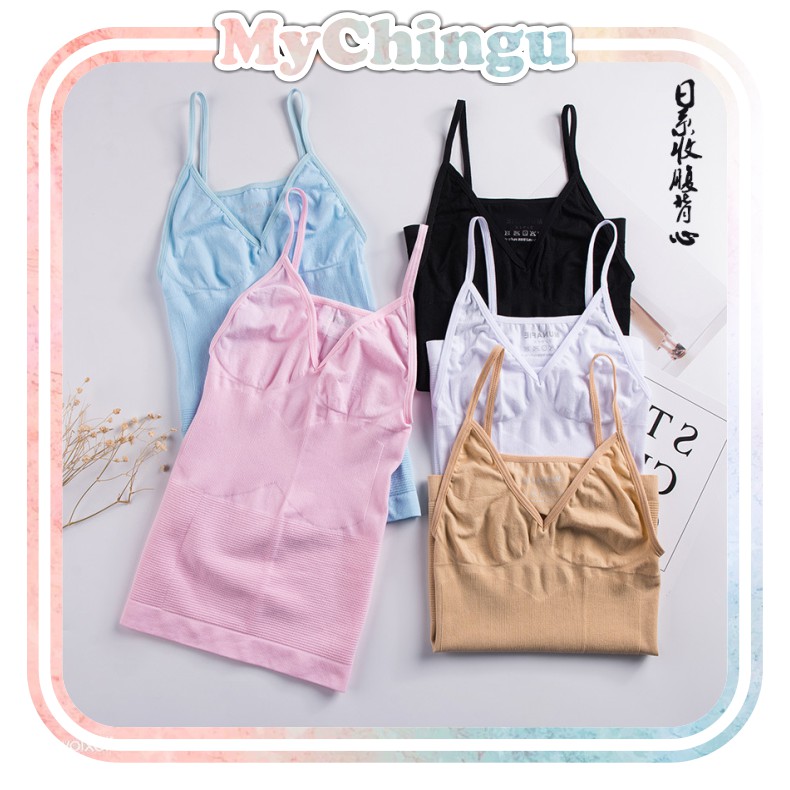 ❀ Chingu ❀ PW007 COD Baju Slimming Camisole Pakaian Dalam Wanita Tank Top  Murah