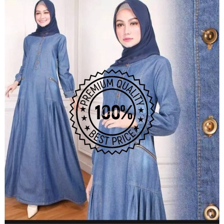 GAMIS WANITA GAMIS LEVIS MENYUSUI TERBARU DRESS JEANS MENYUSUI GAMIS JEANS PREMIUM QUALITY
