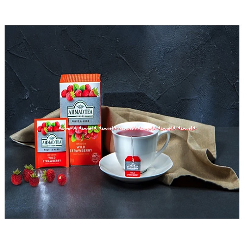 Ahmad Tea Fruit &amp; Herbs Infuision Wild Strawberry 20foil Teh Rasa Buah Stroberi Ahmadtea